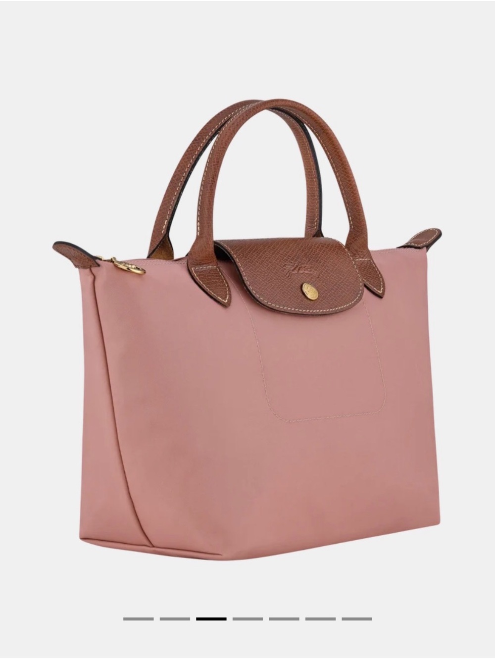 Longchamp Le Pliage Small Tote in Pink Tea - Picture 3 of 8